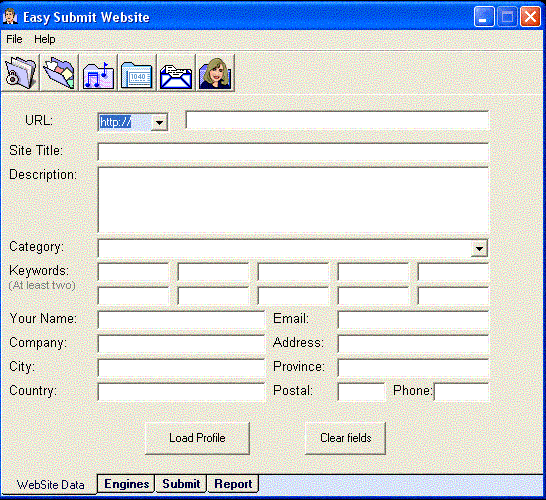Easy Submit Website Screenshot